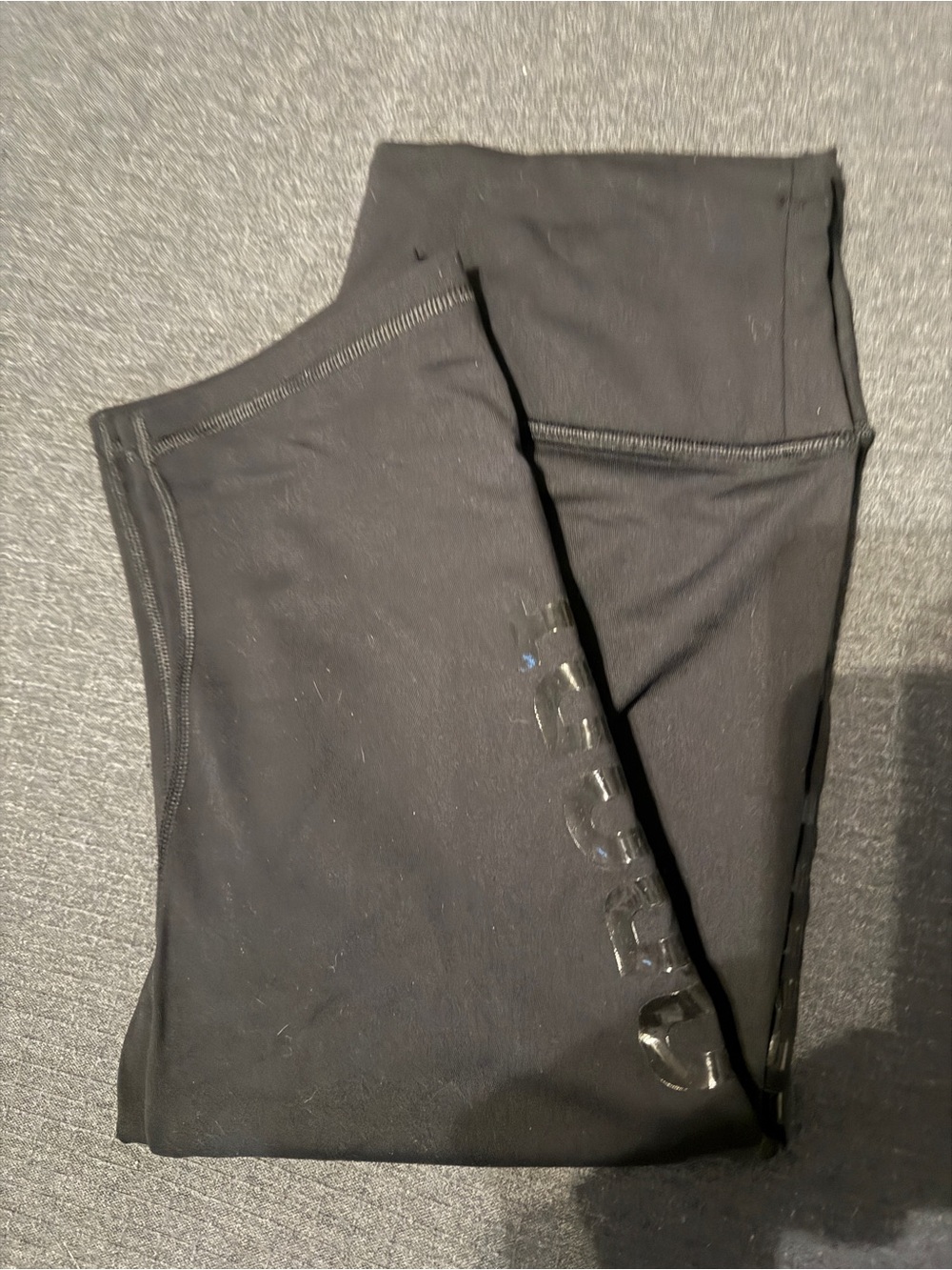 Victoria's Secret Black Leggings with Gloss Logo